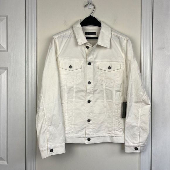 NEW G/Fore G4 Men's Large Retro‎ Trucker Style Corduroy Jacket Snow White $255 - Picture 5 of 6